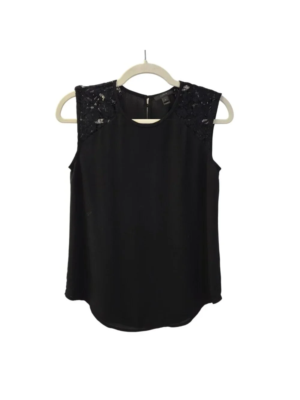 J. Crew Lace Shoulder Sleeveless Blouse Size 0
